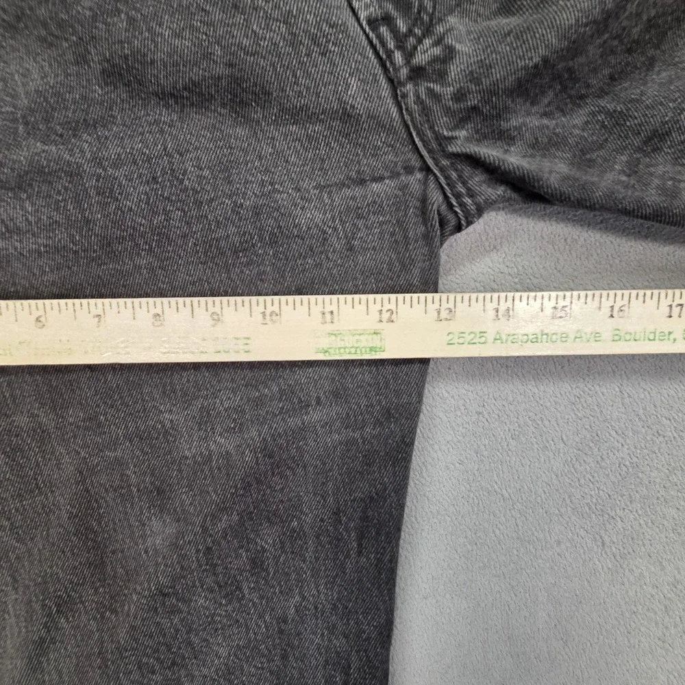 Vintage Levis 501 Jeans Mens Charcoal Straight Button Fly USA 90s Fits 38x27 - Picture 6 of 16